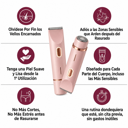 Depiladora 2 en 1 ELINA BEAUTY para piel sensible