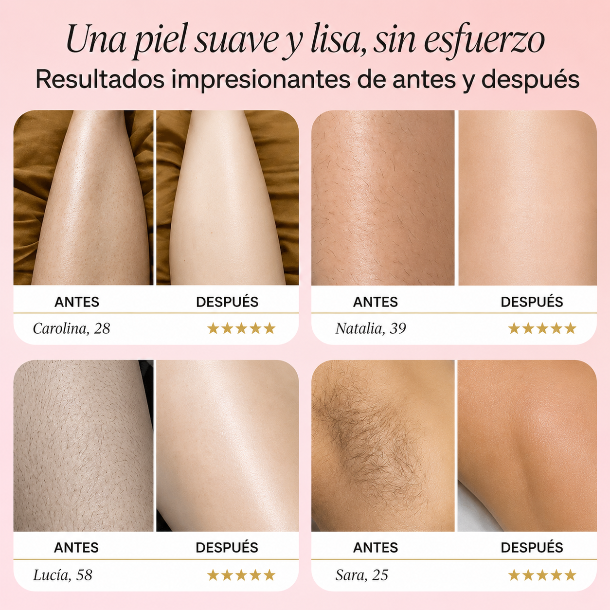 Depiladora 2 en 1 ELINA BEAUTY para piel sensible